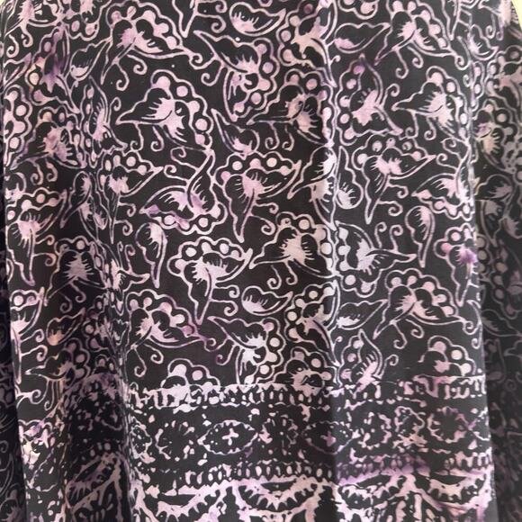 Women’s Shawl or Scarf 100% Rayon Purple and Black Accessory - Picture 6 of 9